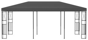 Gazebo 3x6 m tecido antracite