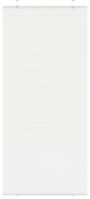 vidaXL Branco Plissada Cega 90x200 cm Largura Tecido 89,4 cm Poliéster