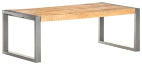 Mesa de centro 110x60x40 cm madeira de mangueira áspera