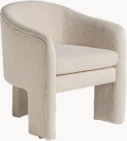 Cadeira em bouclé artesanal Prati
