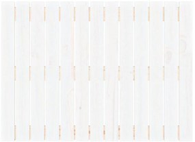 Cabeceira de parede 82,5x3x60 cm madeira de pinho maciça branco