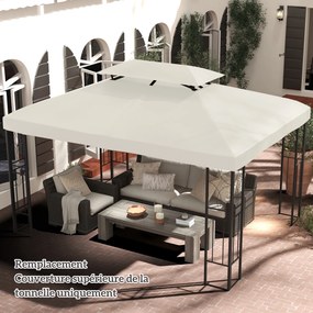 Cobertura de substituição para Tenda 3 x 4 m (NÃO INCLUIDA) creme
