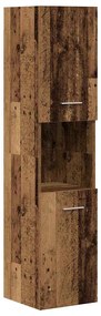 4 pcs conj. móveis casa banho derivados madeira madeira velha