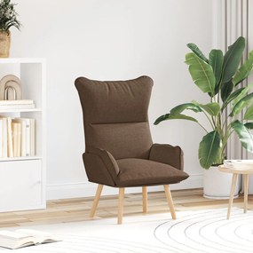 Poltrona Relaxante vidaXL em Tecido Castanho