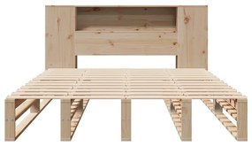 Cama com estante sem colchão 120x200 cm madeira maciça
