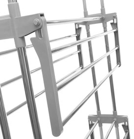 Estendal Dobrável Vertical com Rodas Folver InnovaGoods 24 Barras