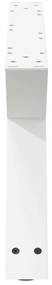 Pés para mesa de centro 2 peças, branco, 70x(30-31,3) cm, aço