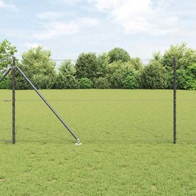 Cerca Hexagonal vidaXL Cinza 1x50 m Aço