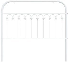 Cabeceira de cama 107 cm metal branco