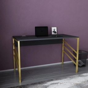 Secretária de Estudo Josephine – Dourado e Antracite – 120x60x74,8 cm
