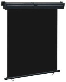 vidaXL Toldo lateral para varanda 145x250 cm preto