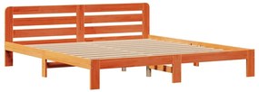 Cama com estante sem colchão 200x200 cm pinho maciço