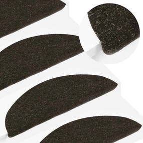 Tapetes de escada adesivos 20 pcs 56x17x3 cm antracite