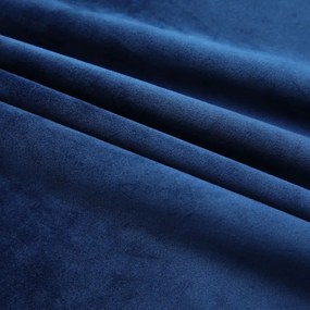 Cortinas blackout c/ ganchos 2 pcs 140x245cm veludo azul escuro