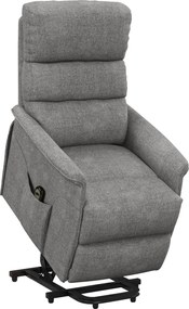 HOMCOM Poltrona Relax Reclinável Elétrica Poltrona Levanta Pessoas com Controlo Remoto e Bolso Lateral 66x90x96 cm Cinza | Aosom Portugal