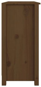 Aparador 100x35x74 cm madeira de pinho maciça castanho mel