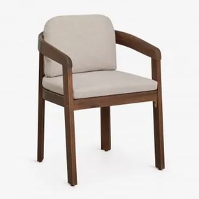 Pack De 2 Cadeiras De Jardim Em Madeira De Acácia Uleno Castanho-acácia Escuro - Sklum