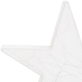 Estrelas de Natal com luzes LED 3 pcs ext./int. arame branco