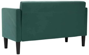 Sofá-luvas 111 cm veludo verde-escuro