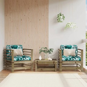 Cadeiras de jardim 2 pcs madeira de pinho impregnada