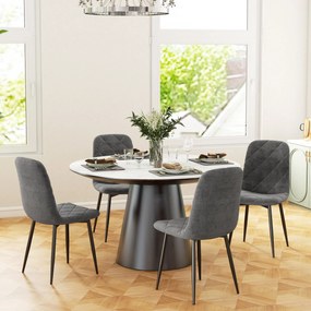 Conjunto de 4 Cadeiras de Jantar Modernas Cadeiras de Cozinha Estofada