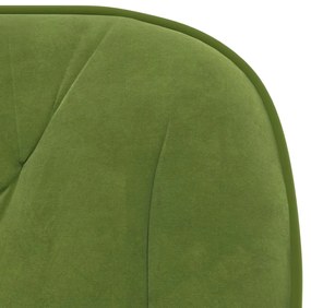 Cadeira de escritório giratória veludo verde-claro