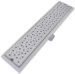 Dreno de chuveiro linear 2 pcs bolhas 630x140 mm aço inoxidável