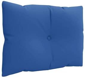 Almofadões para móveis de paletes 3 pcs tecido azul real