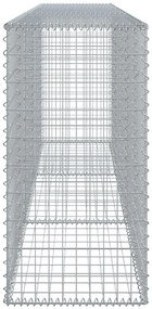 Cesto gabião com cobertura 300x50x100 cm ferro galvanizado