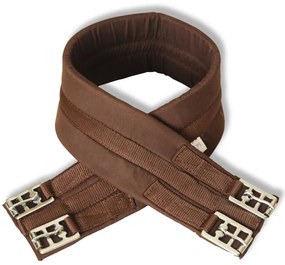 Sela para equitação 17,5", couro natural 18 cm 5-in-1 / Marrom