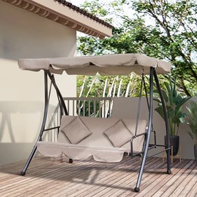 Baloiço de Jardim Convertível em Cama Braish - Bege - Design Moderno
