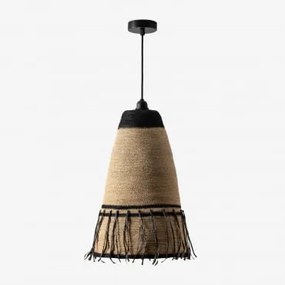 Luminária De Teto Madelyn Preto & Natural Ø30 Cm - ↑50 Cm Madelyn - Sklum