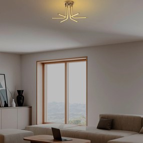 Chandelier Leddaisy – Dourado – 55 x 25 x 55 cm