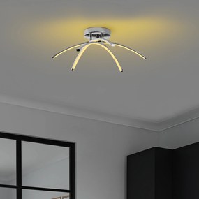 Candeeiro de Teto Ledbanana – Cromado – 57x20x57 cm