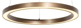 Candeeiro de suspensão em bronze 40 cm com LED regulável em 3 níveis - Girello