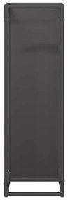 Suporte para lenha 25x25x80 cm aço laminado a frio preto