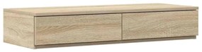 gavetas de cama vidaXL Carvalho Sonoma 80x36,5x16,5 cm Madeira Engenha