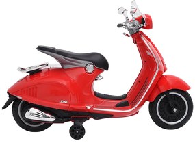 vidaXL Motocicleta elétrica para crianças Vespa GTS300 vermelho