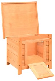 Casa para gatos pinho e abeto maciços 50x46x43,5 cm