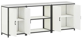 Conjunto de Armazenamento de Cozinha 3 pcs Branco