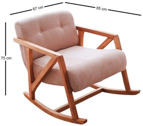 Cadeirão Nini – Rosa – 67x75x85 cm