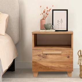 Mesa de Cabeceira Leva Alfa – Pinho Atlântico – 45x52x40 cm