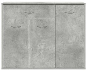 Aparador 88x30x70 cm contraplacado cinzento cimento
