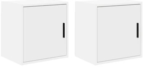 Armários de parede para garagem 2 pcs derivados de madeira
