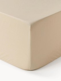 Lençol elástico em percal de algodão para boxspring Elsie