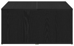 Mesa de Centro Carvalho Preto 90x67x33 cm Madeira de Engenharia