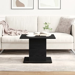 vidaXL Mesa de Café Carvalho Preto 55,5x55,5x40 cm Madeira de Engenharia