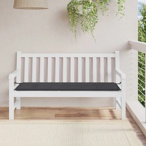Almofadão p/ banco de jardim 150x50x4 cm tecido oxford preto