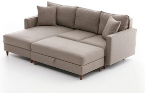 Sofá de Canto Eva – Creme – 210x82x195 cm