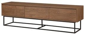Conjunto de Mobiliário de Sala de Estar Laxus – Nogueira Preta – 90x39